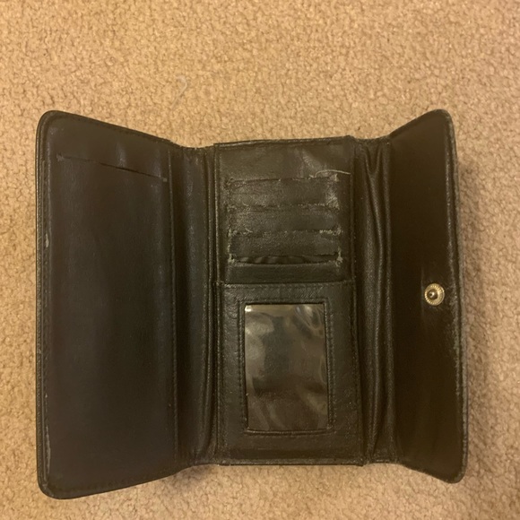 Vintage Victoria dei gra Britt black leather wallet and coin purse - Picture 4 of 4